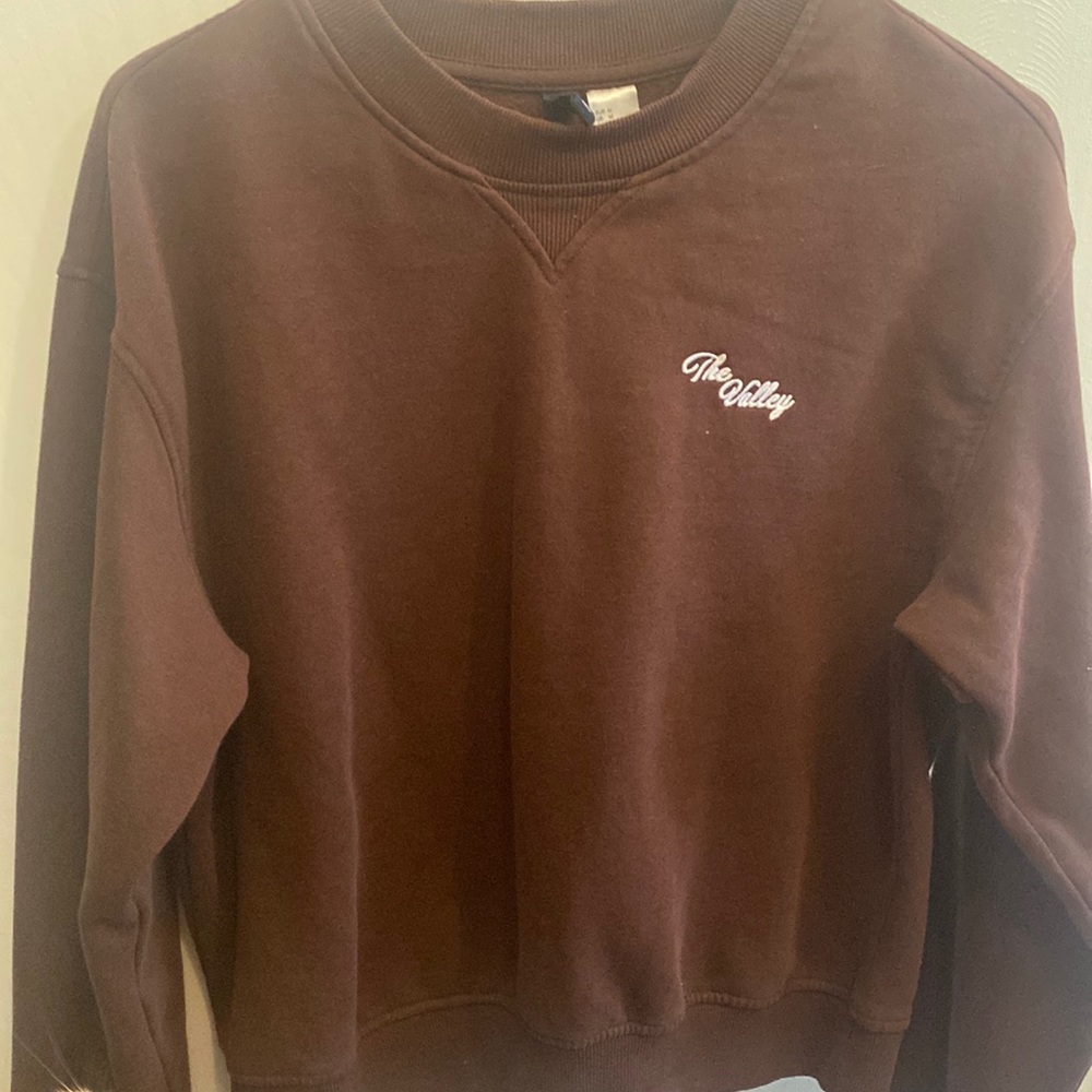 brown h and m crew neck